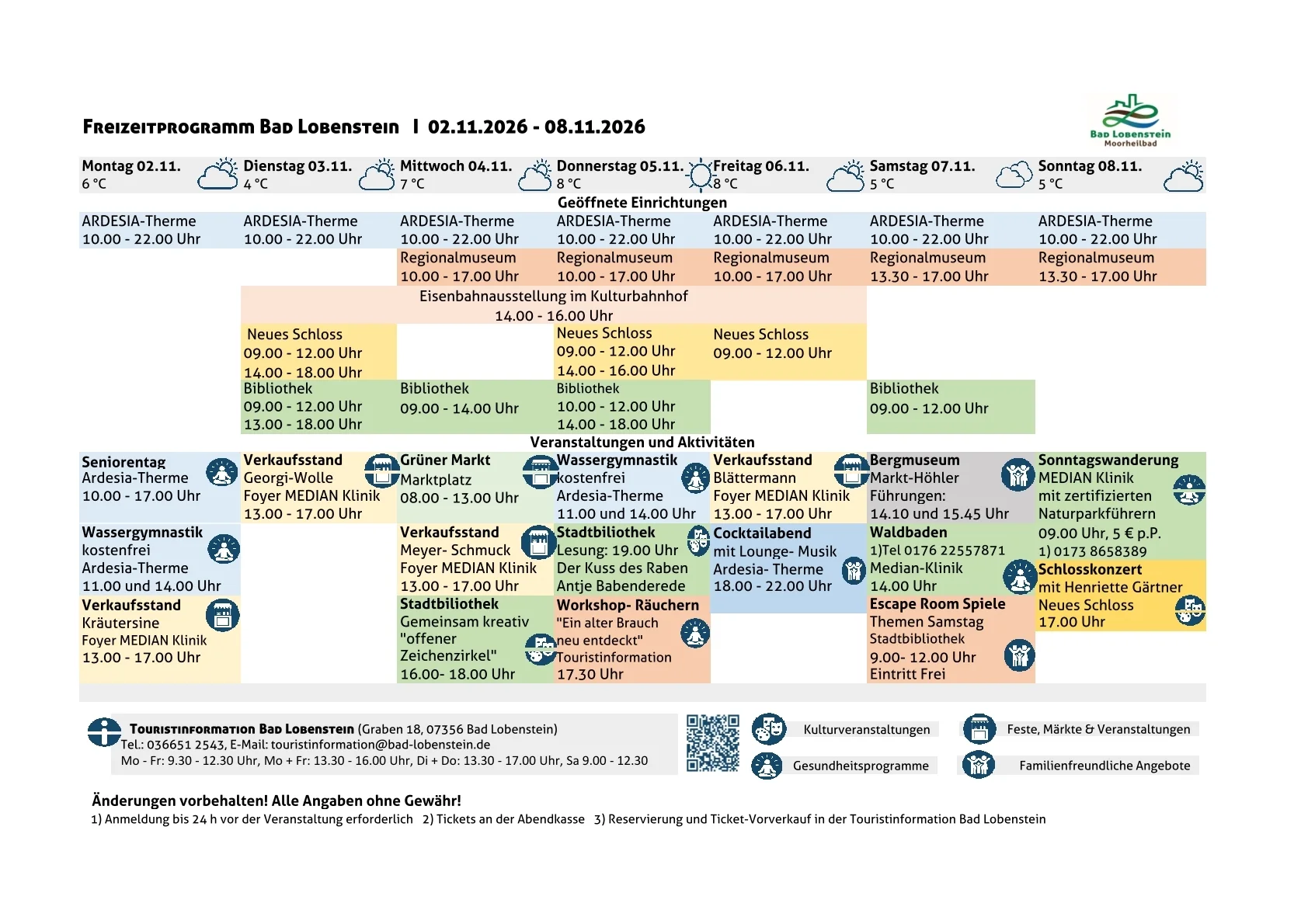 KW 45 Freizeitprogramm
