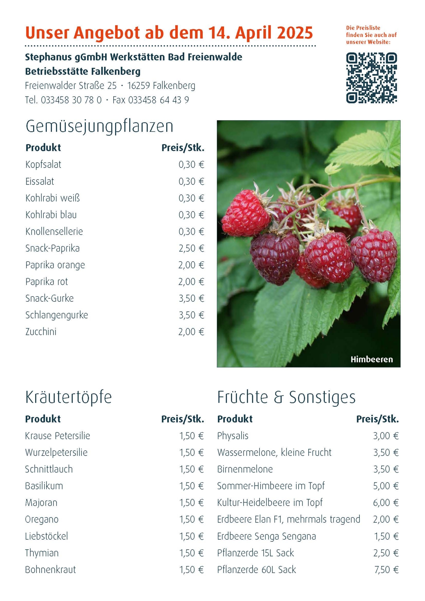 Angebot Zier- und Nutzpflanzen 1