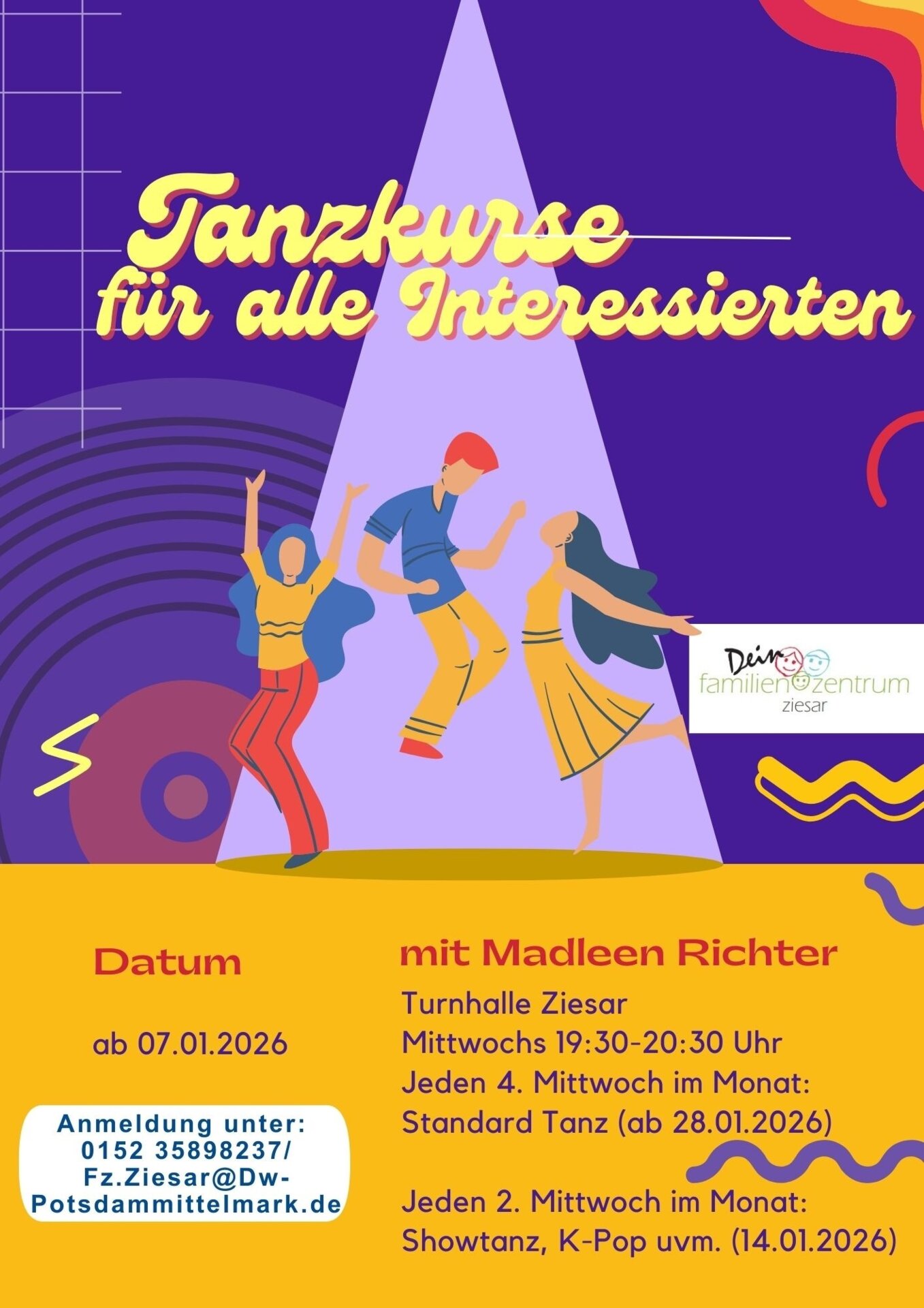 Tanzkurse für alle Interssierten