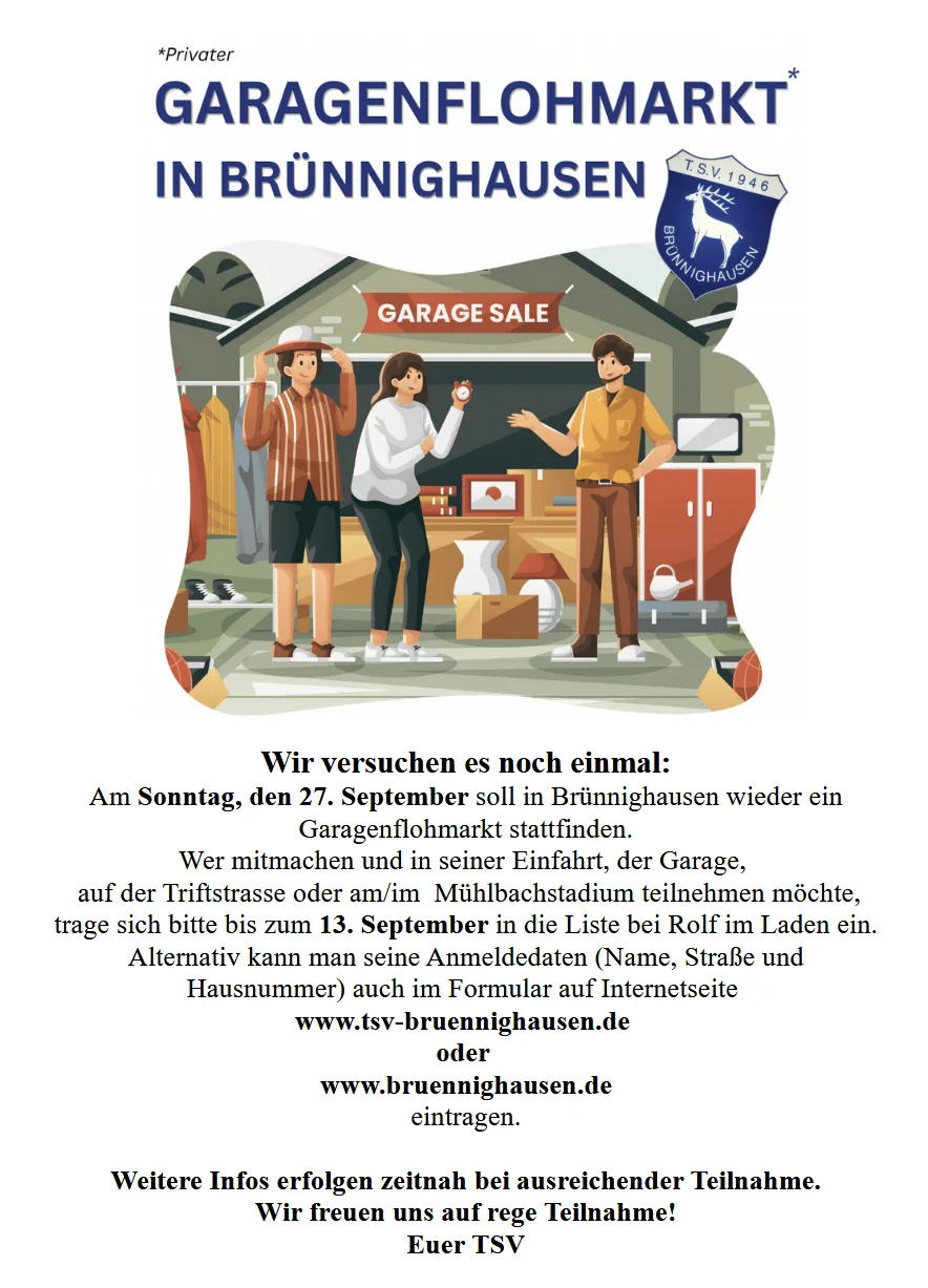 Garagenflohmarkt 2026