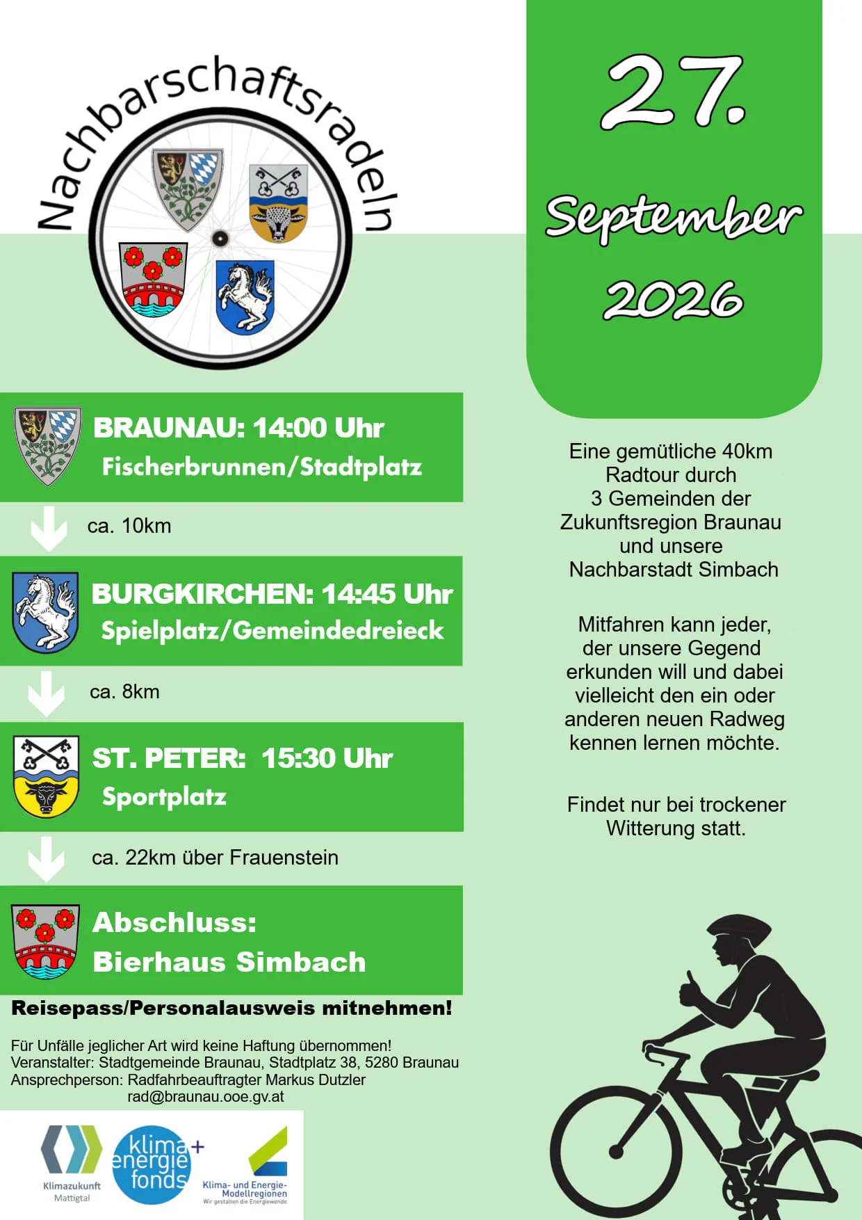 Plakat Nachbarschaftsradeln 2026