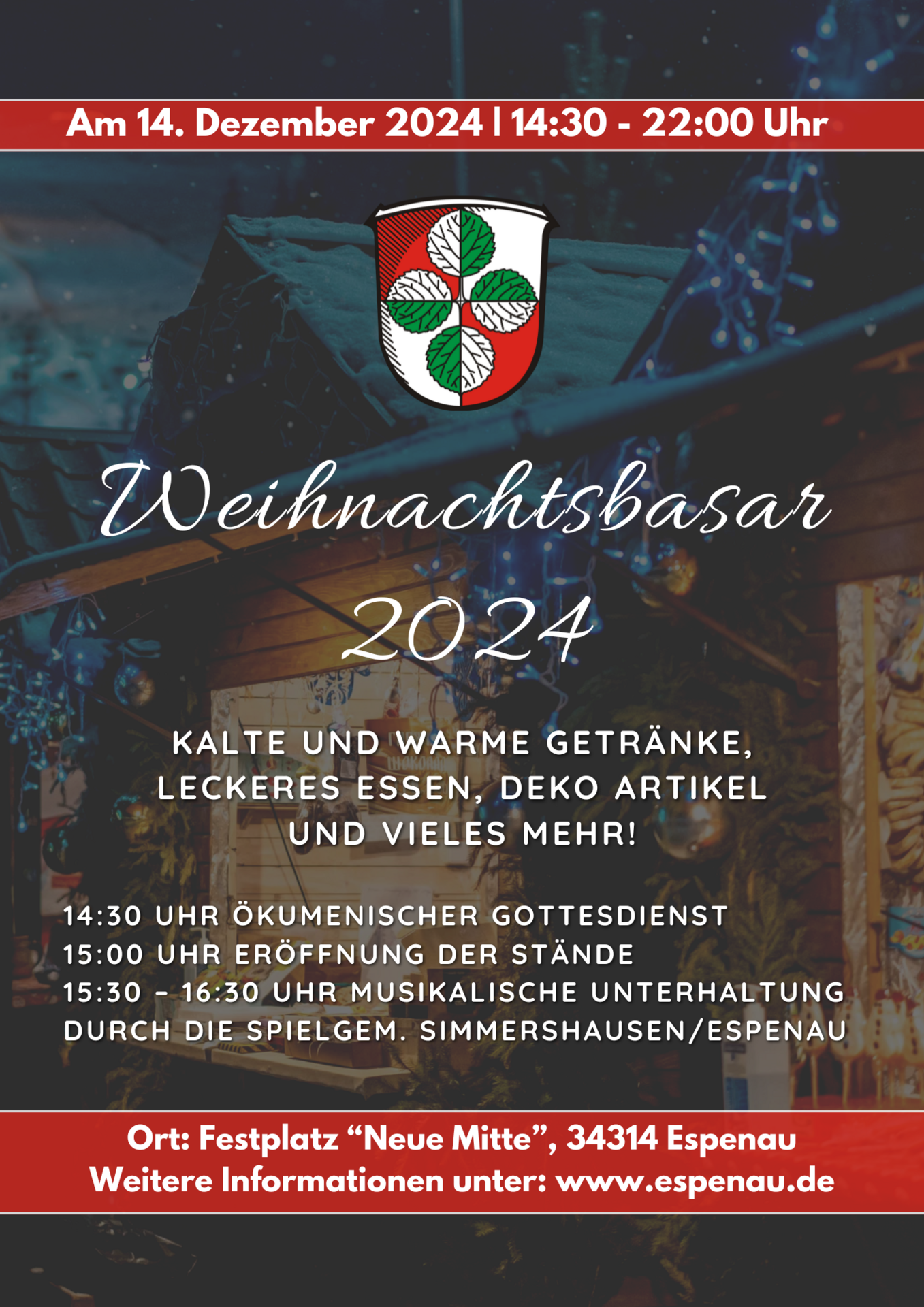 Weihnachtsbasar Plakat A4