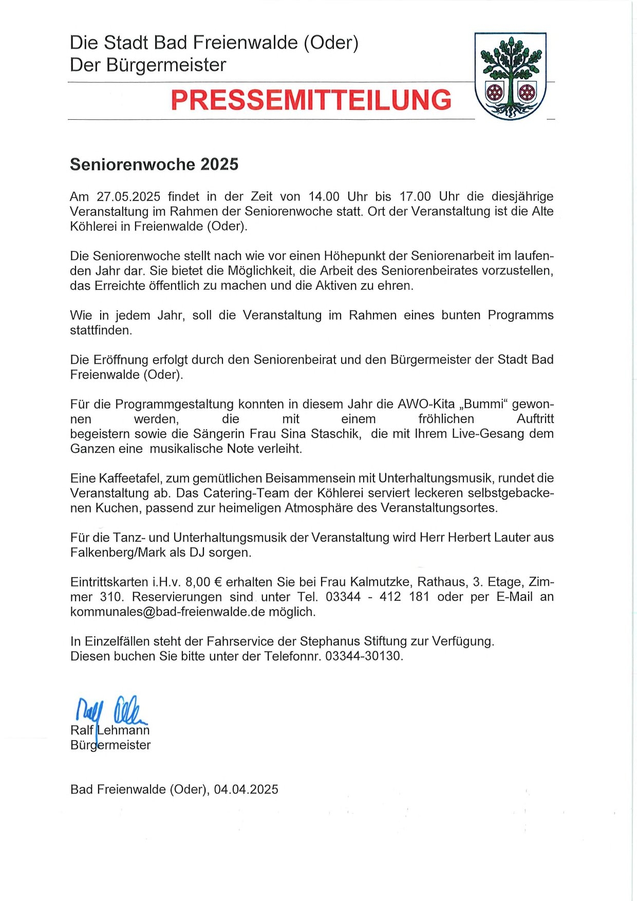 Pressemitteilung