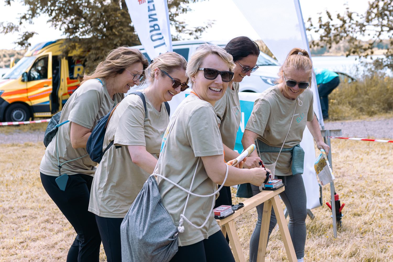 Orientierungslauf: Zieleinlauf unserer Power-Frauen