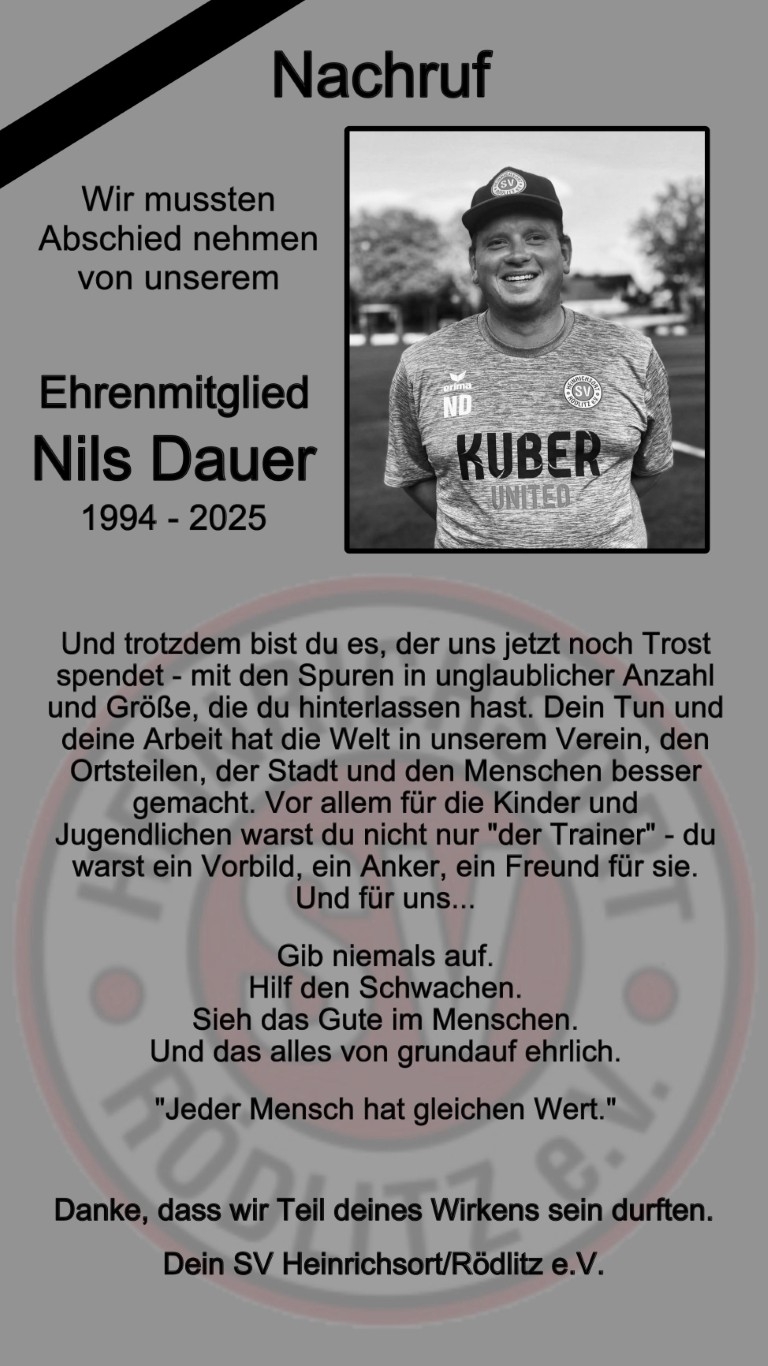 Nachruf Nils Dauer