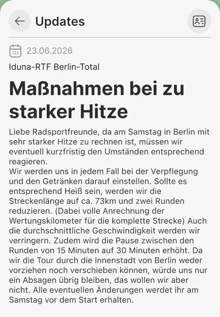 Maßnahmen bei Hitze Berlin Total