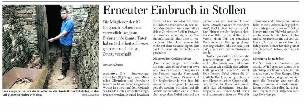 Einbruch April 2012