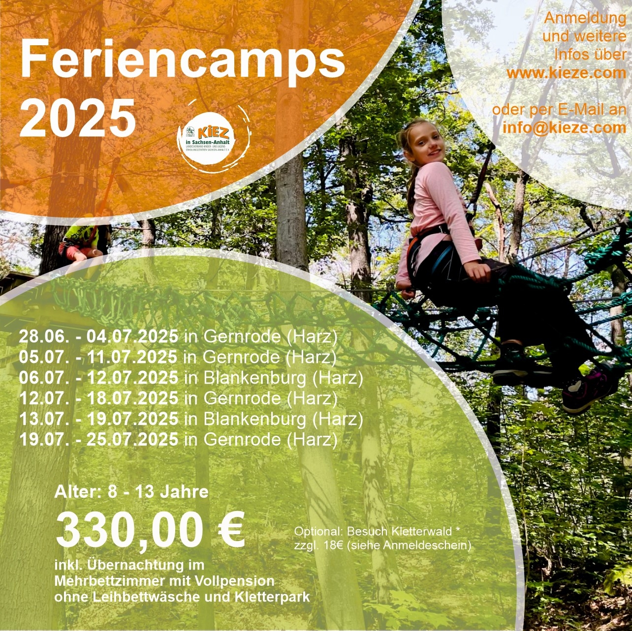 Flyer Feriencamps 2025