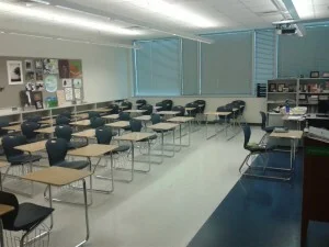 Leeres Klassenzimmer