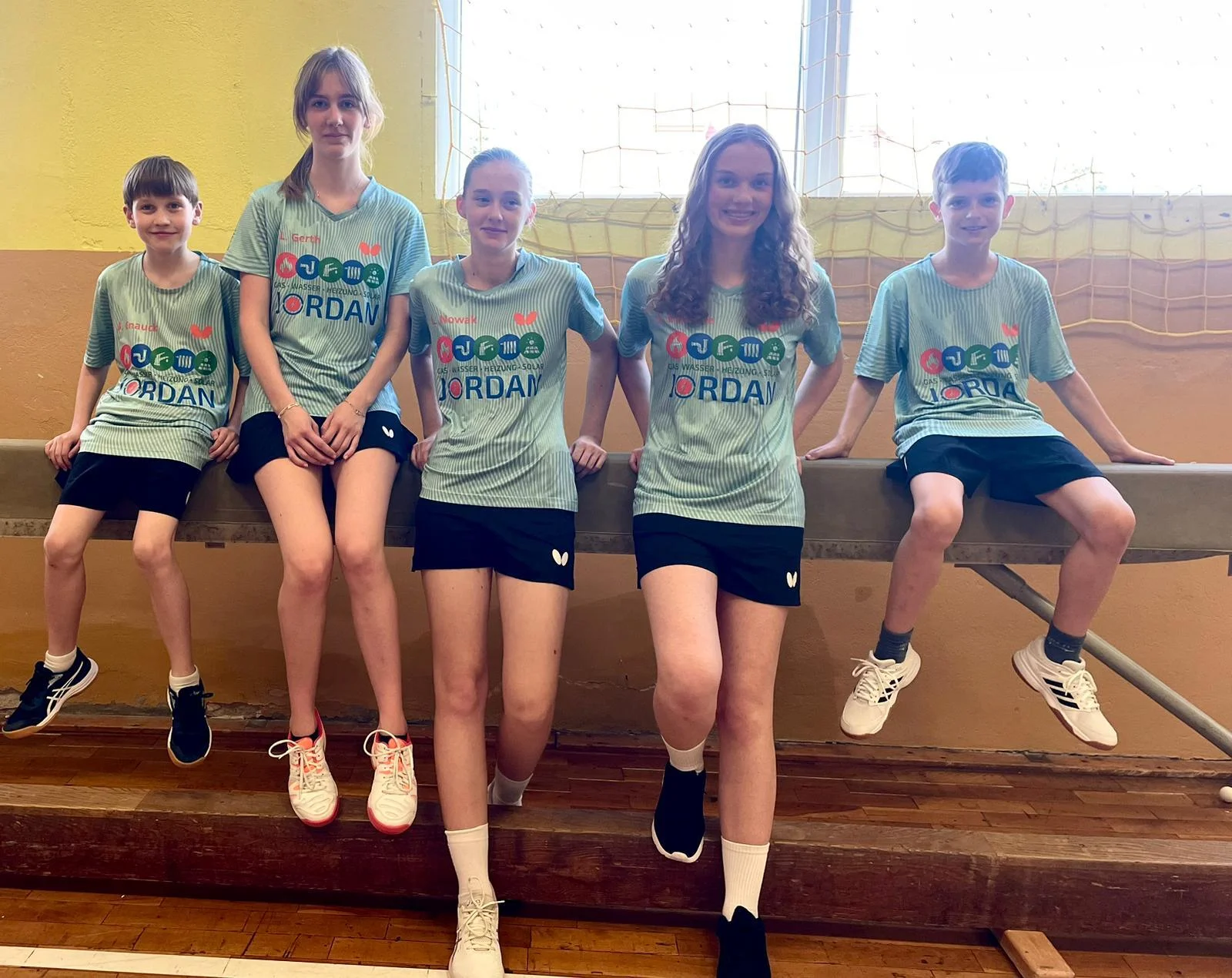 Teamfoto Nachwuchsteam Tischtennis