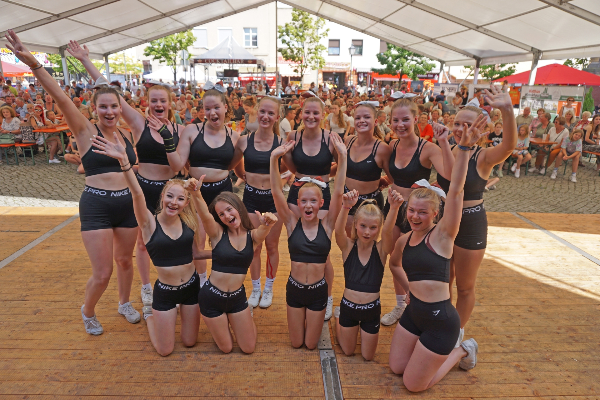 Auch 2024 mit dabei: Die Cheerleader Red Devils aus Calau. Foto: Jan Hornhauer