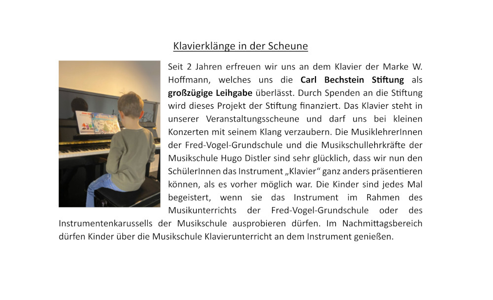 Text für die Stiftung