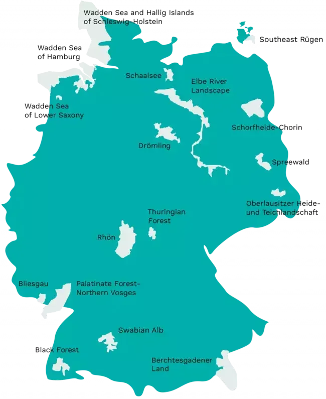 Biosphärenreservate in Deutschland | © Deutsche UNESCO-Kommission
