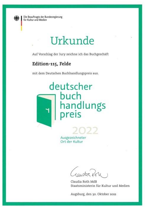 Deutscher Buchhandlungspreis 2022