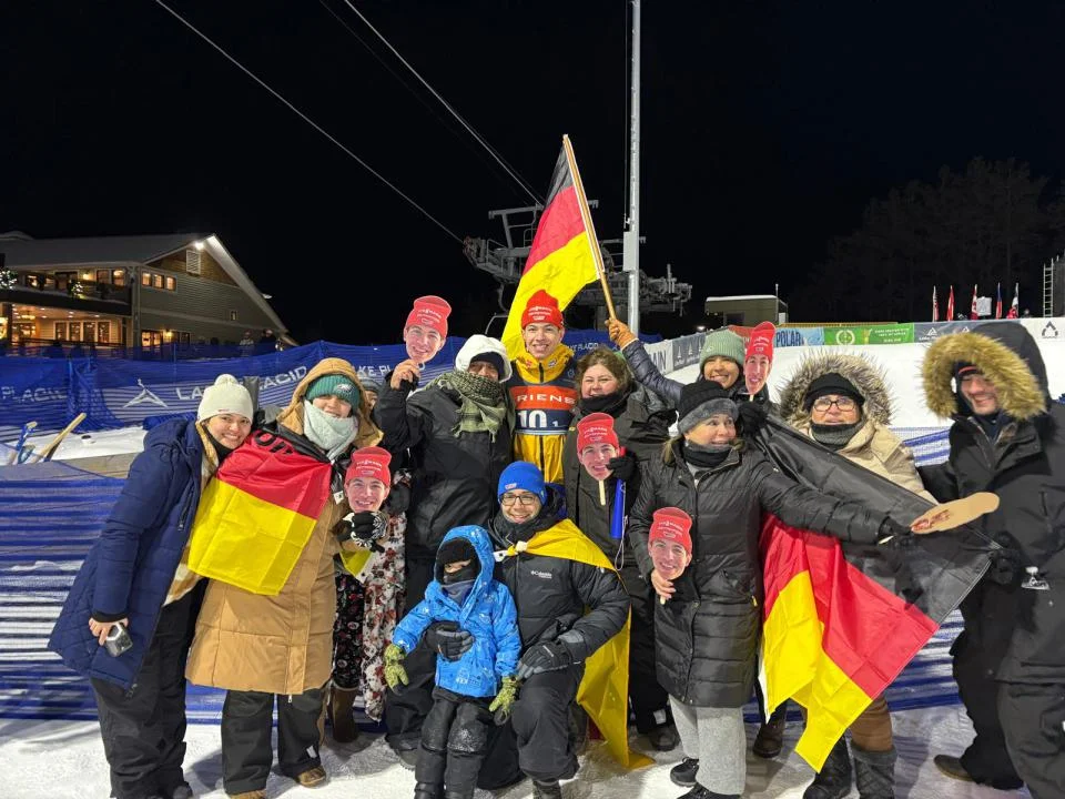 Max Unglaube bei den Junioren-Weltmeisterschaften in Lake Placid