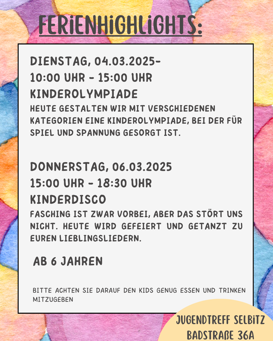 Ferienhighlights