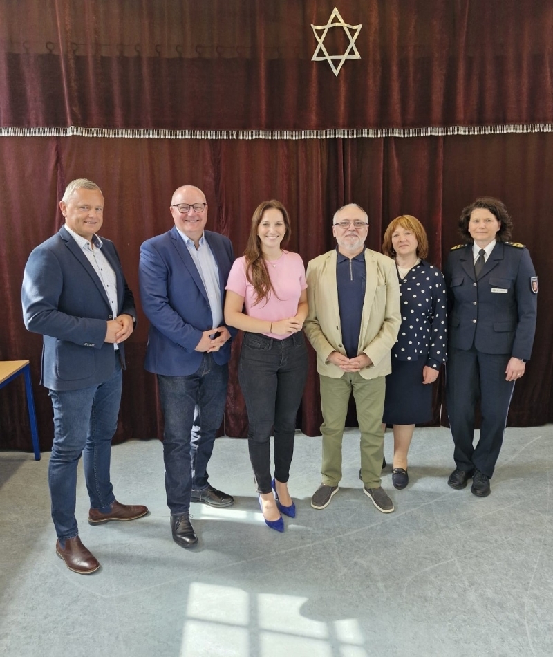 Austausch mit dem Innenministerium und der Landespolizei mit unserem Landesverband Jüdische Gemeinschaft Schleswig-Holstein am 26.08.2024