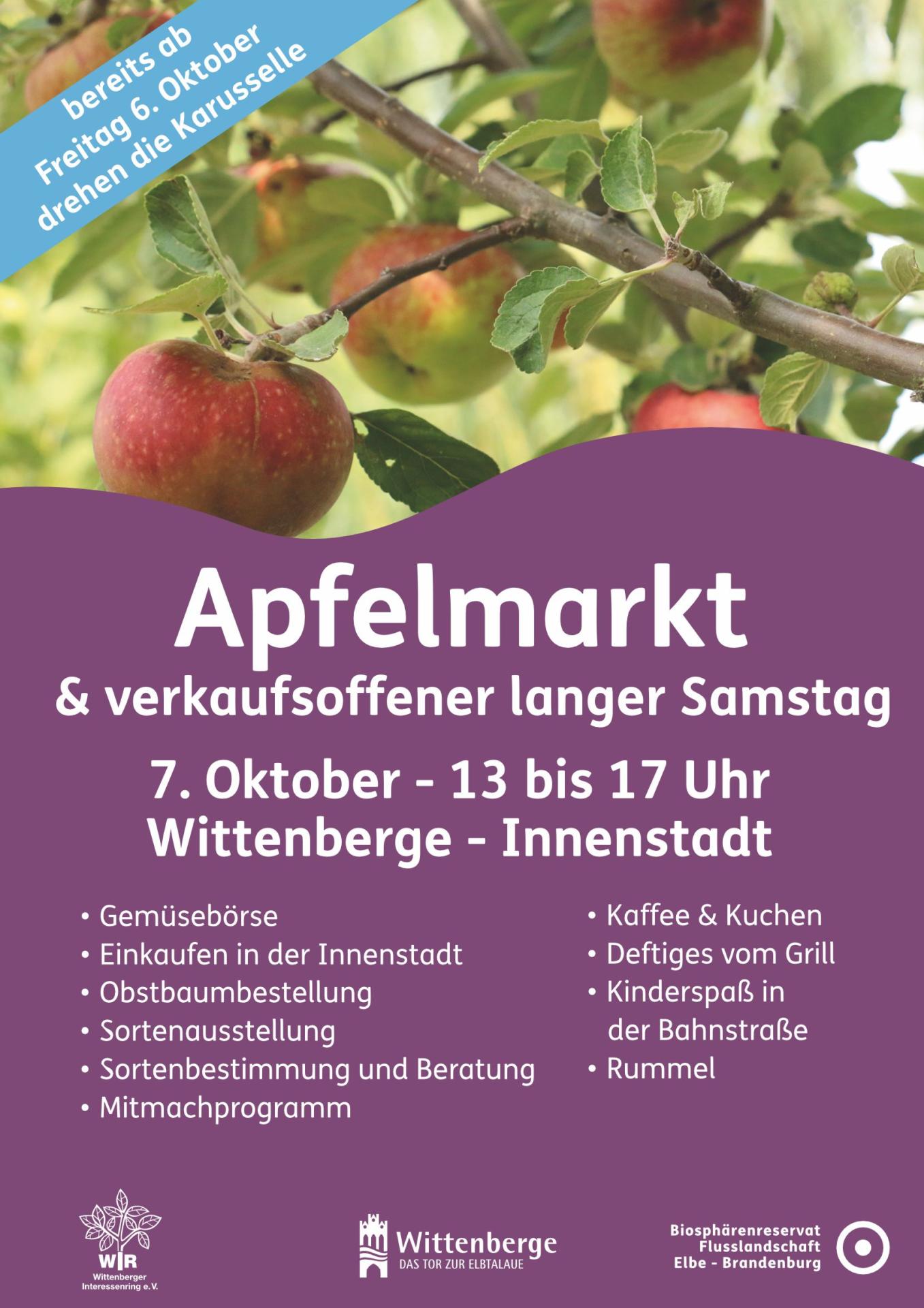 Plakat Apfelmarkt 2023