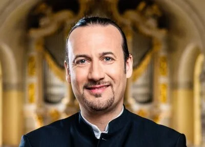 Matthias Grünert auf der Empore der Frauenkirche, (c) Thomas Schlorke