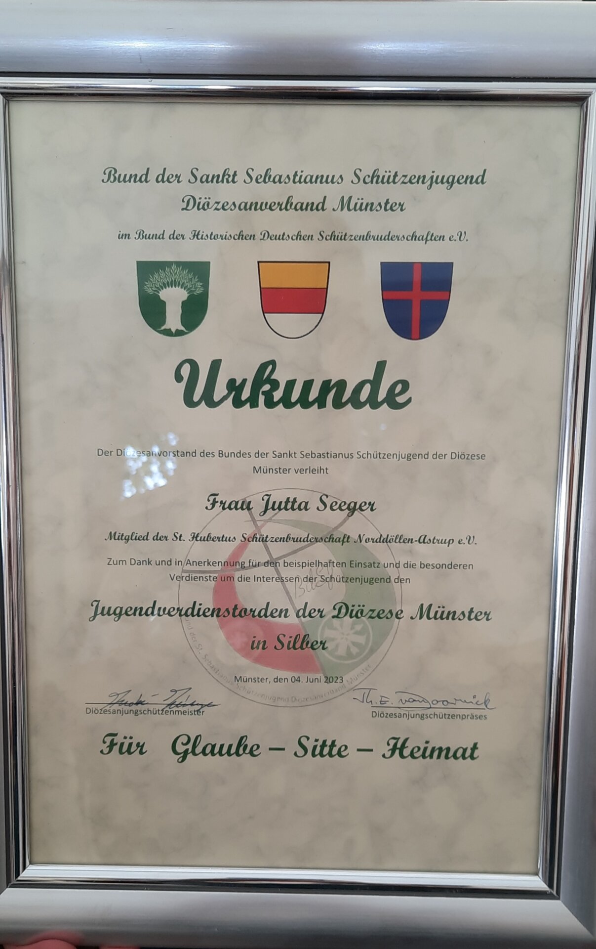 Auszeichnung Jutta