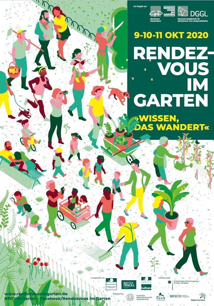 Plakat Rendezvous im Garten 2020