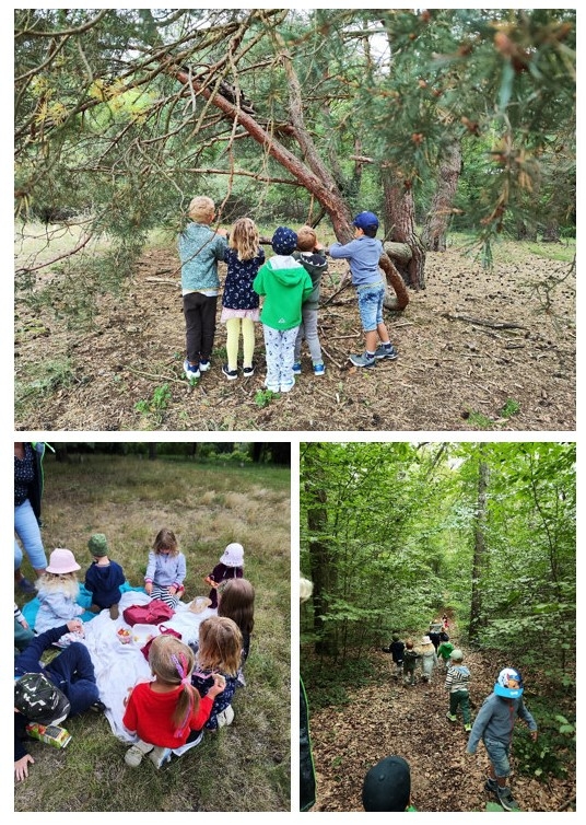 Waldspaziergang und Picknick in der Kita Sonnenblume in Neuzelle