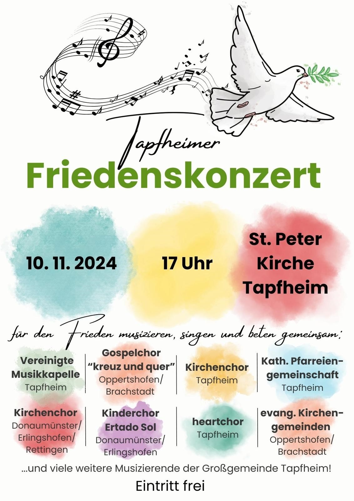 Plakat Friedenskonzert