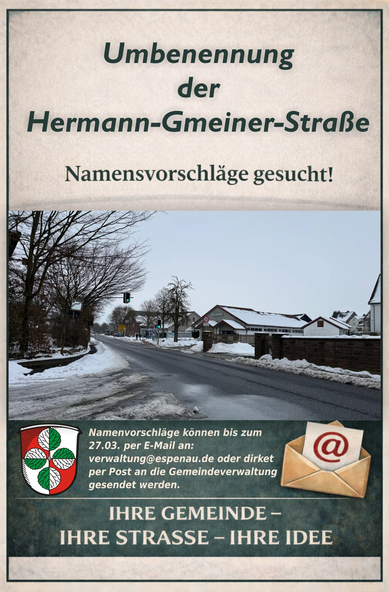 Plakat Hermann-Gmeiner-Straße Vers. 5