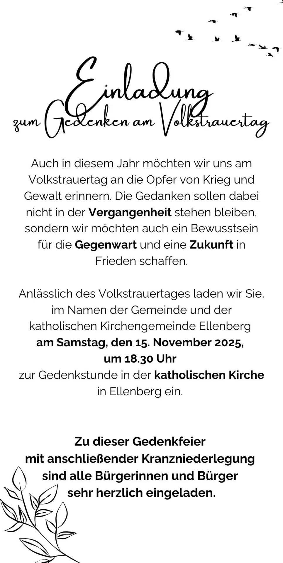 Volkstrauertag 2025