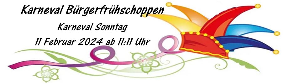 Karneval Frühschoppen Banner 2024