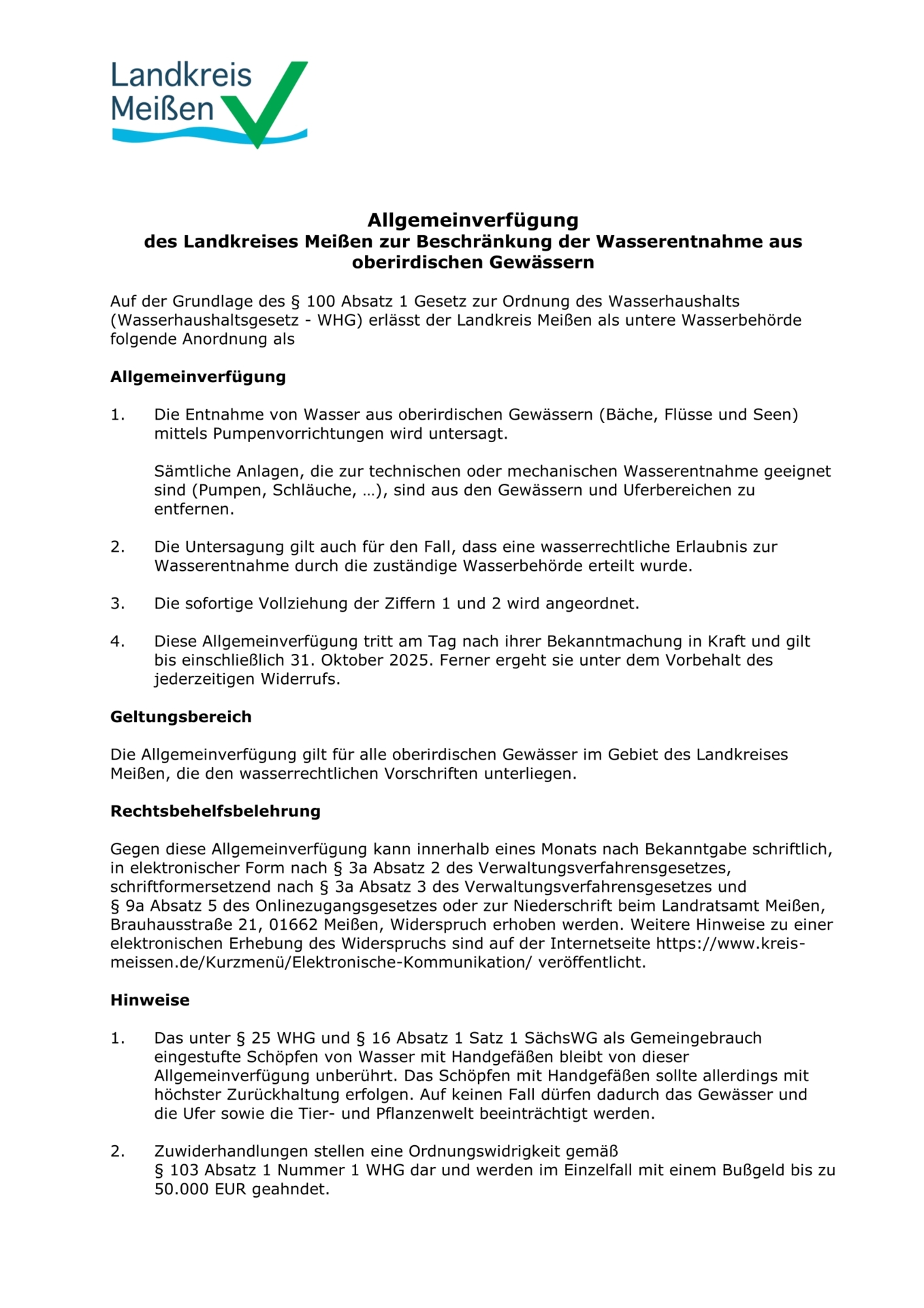 Beschränkung Wasserentnahme aus oi Gewässern_01.07.2025-1