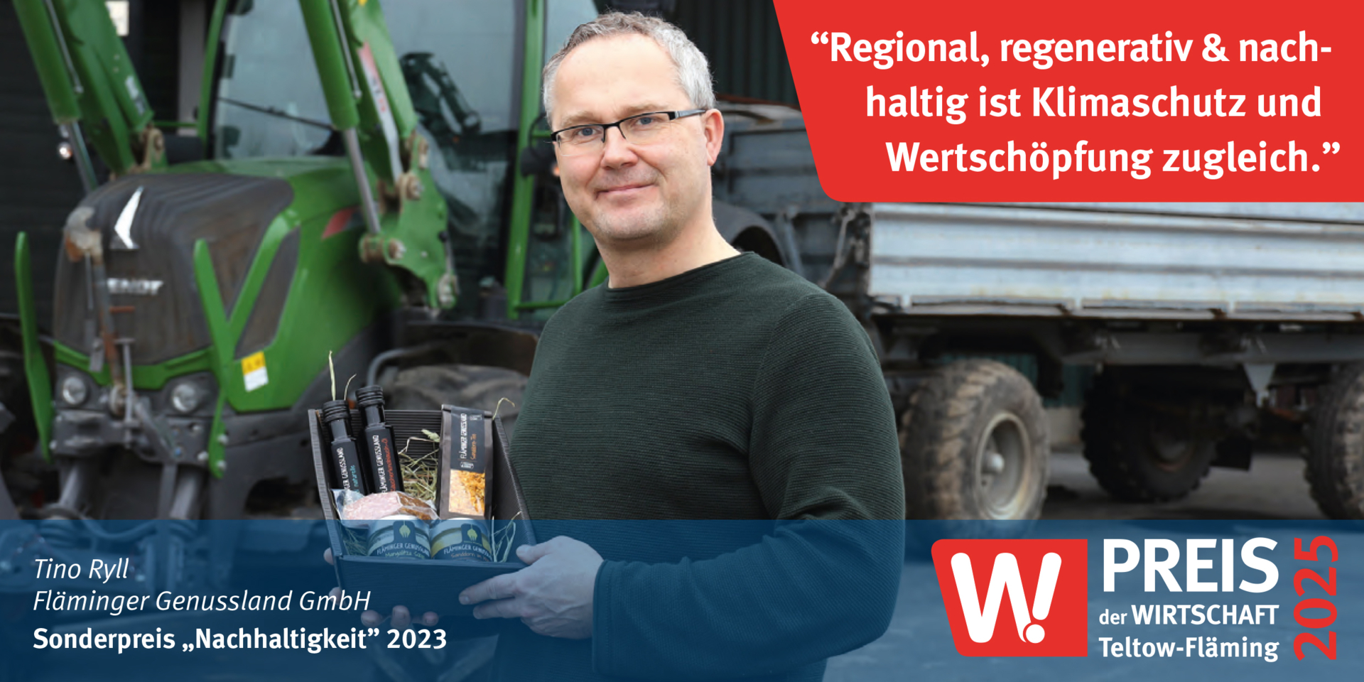 Tino Ryll Fläminger Genussland GmbH Sonderpreis „Nachhaltigkeit” 2023