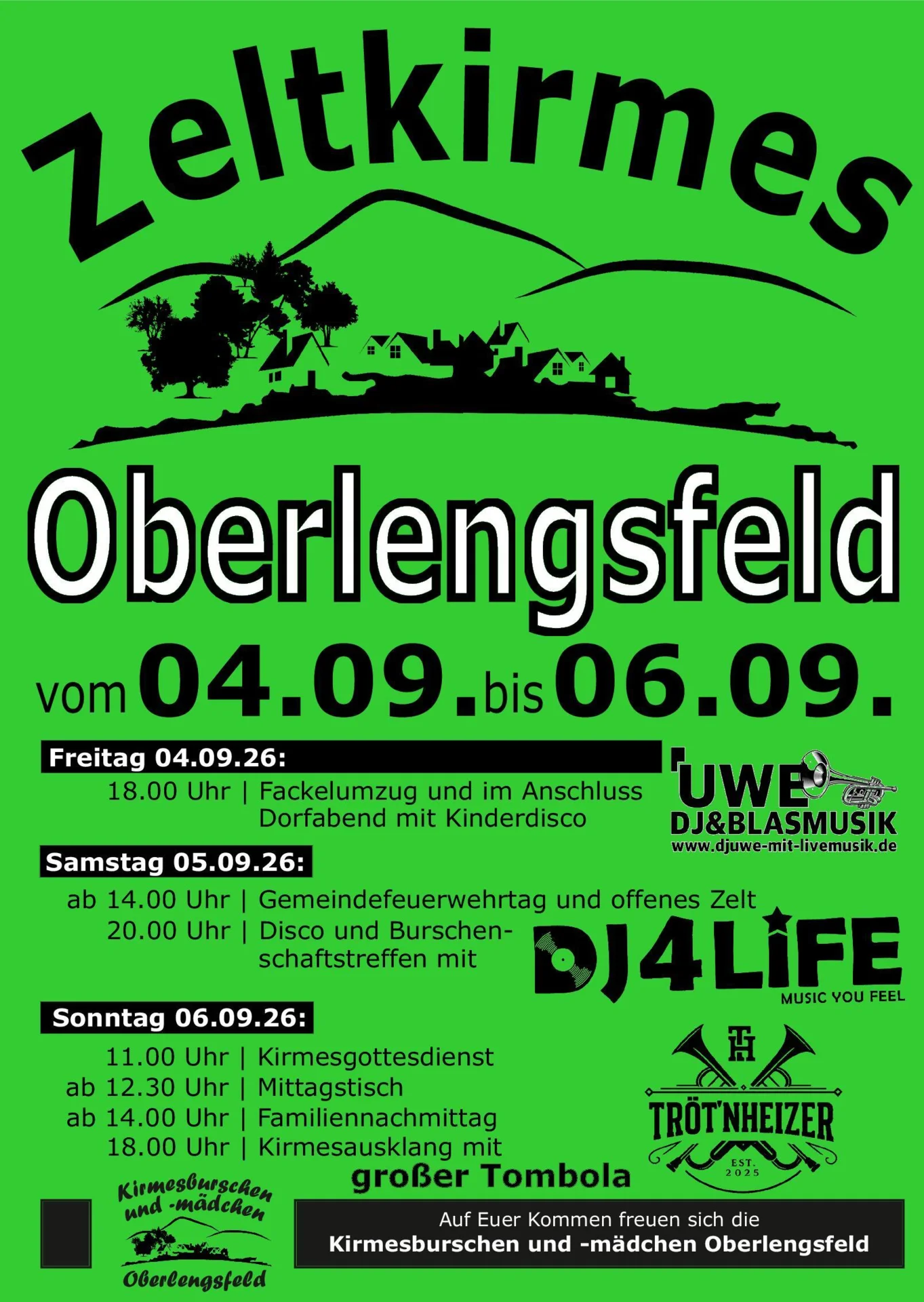 Kirmes Oberlengsfeld 04.09.-06.09.2026