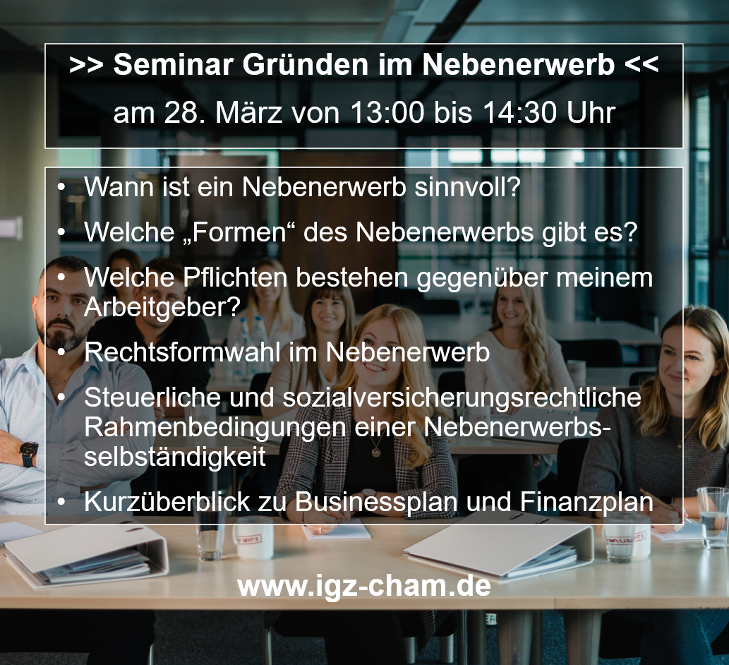 Seminar Gründen im Nebenerwerb
