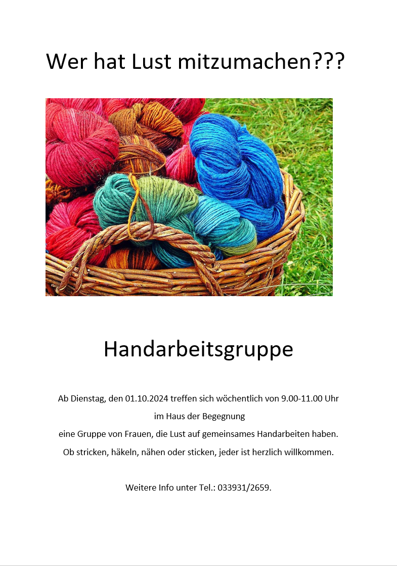 Handarbeitergruppe