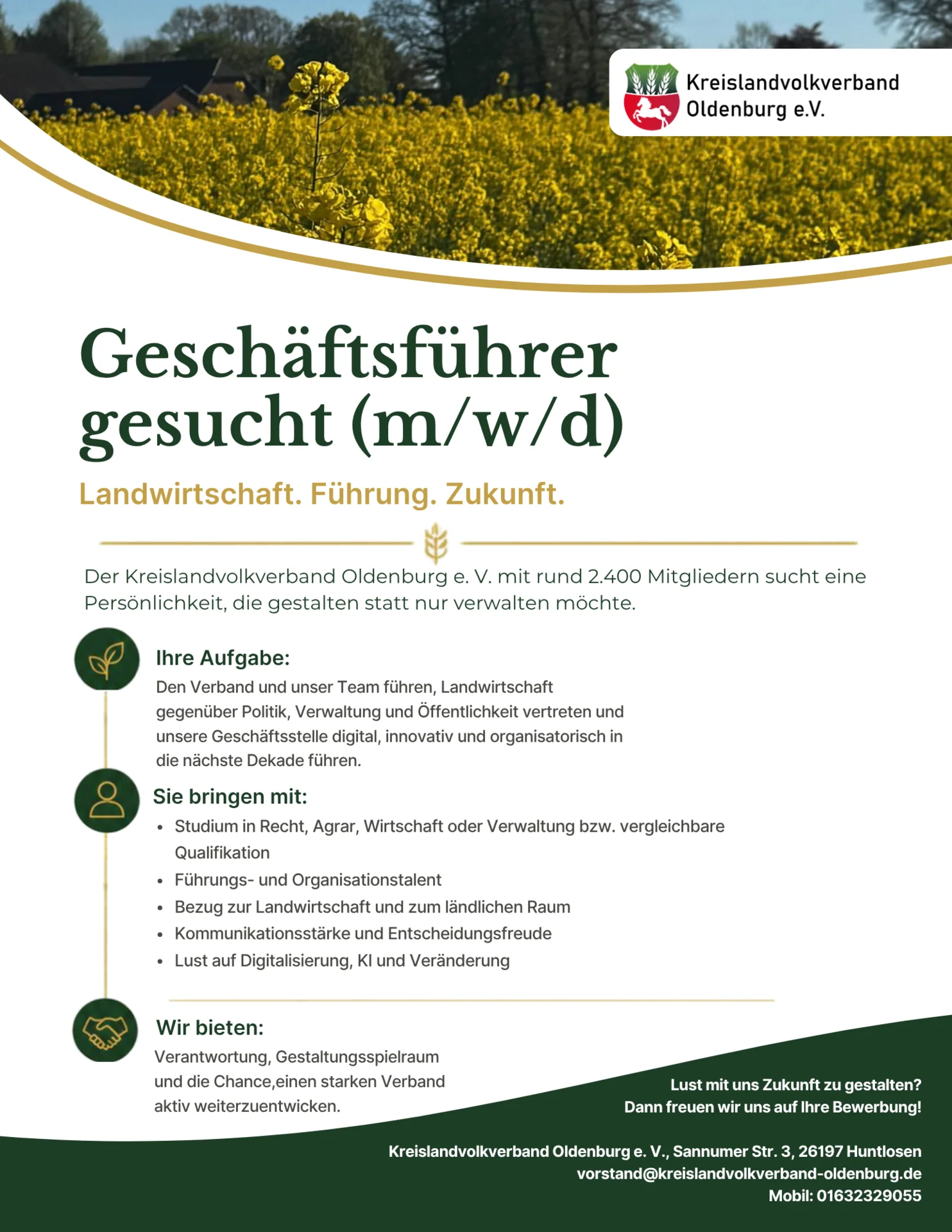 Geschäftsführer gesucht!