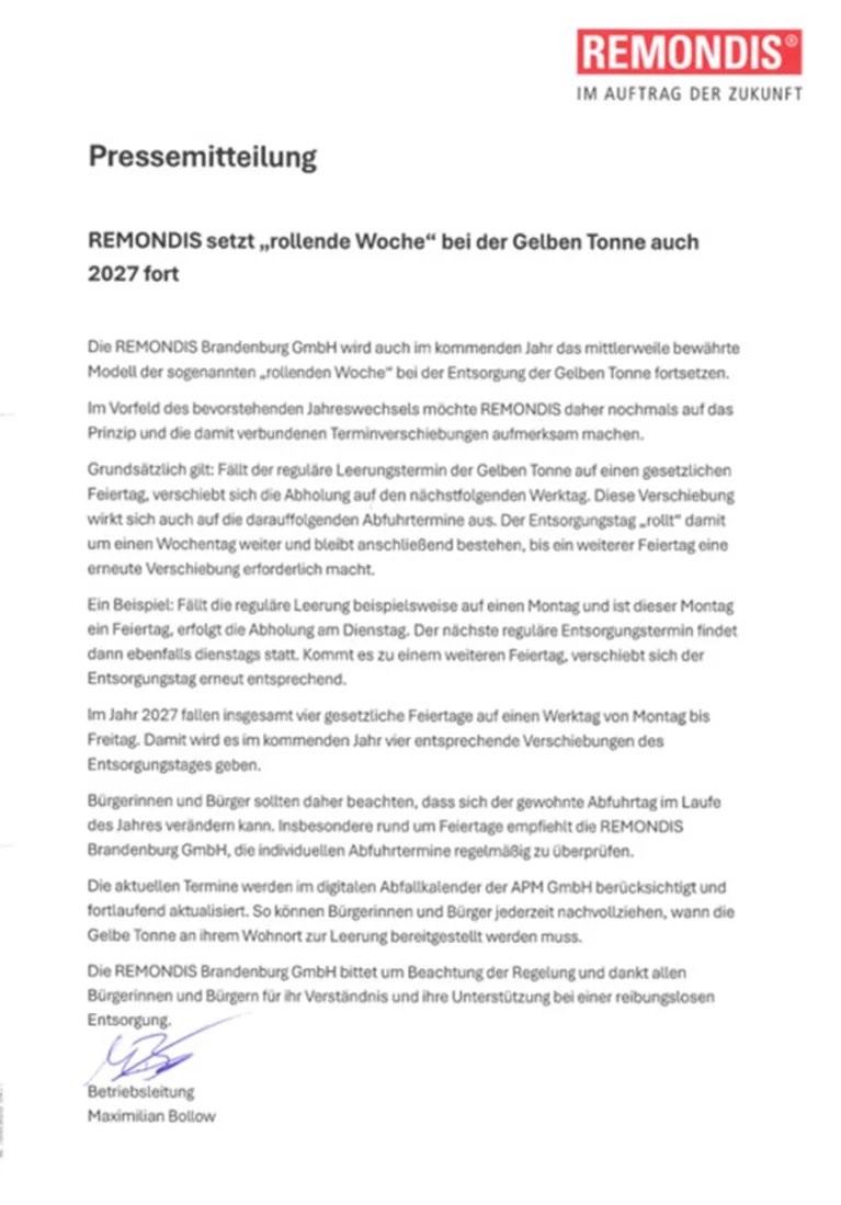 rollende Woche 2027