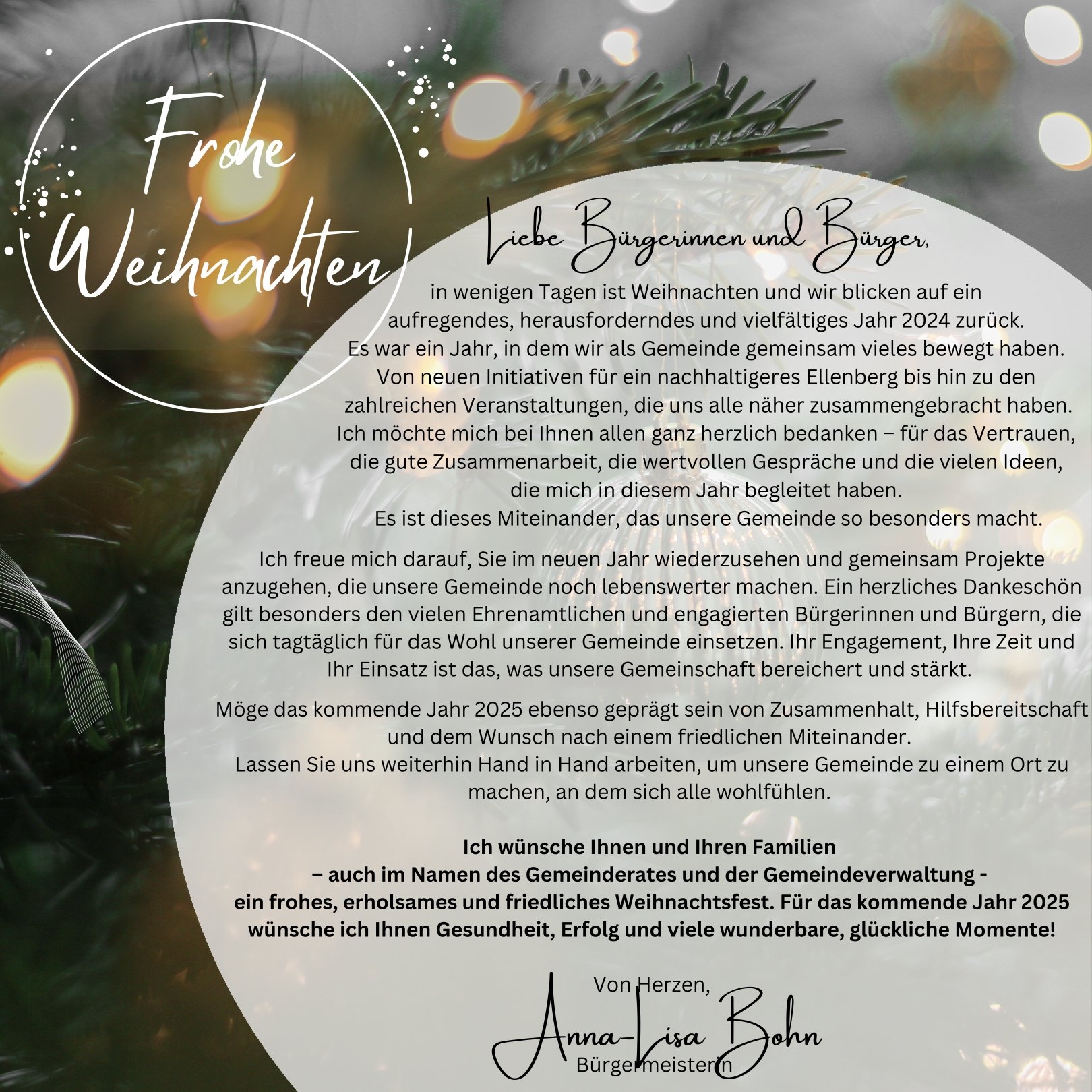 Weihnachtsgrüße