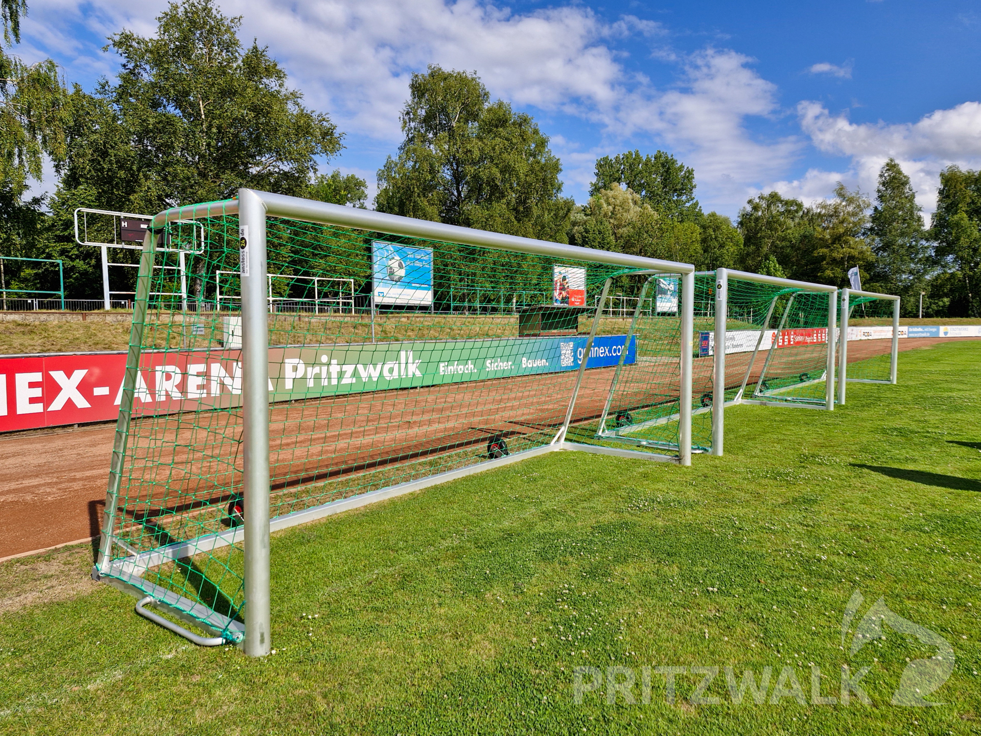 Drei mobile Tore konnten mit dem geld aus dem Bürgerhaushalt gekauft werden. Foto: Stadt Pritzwalk