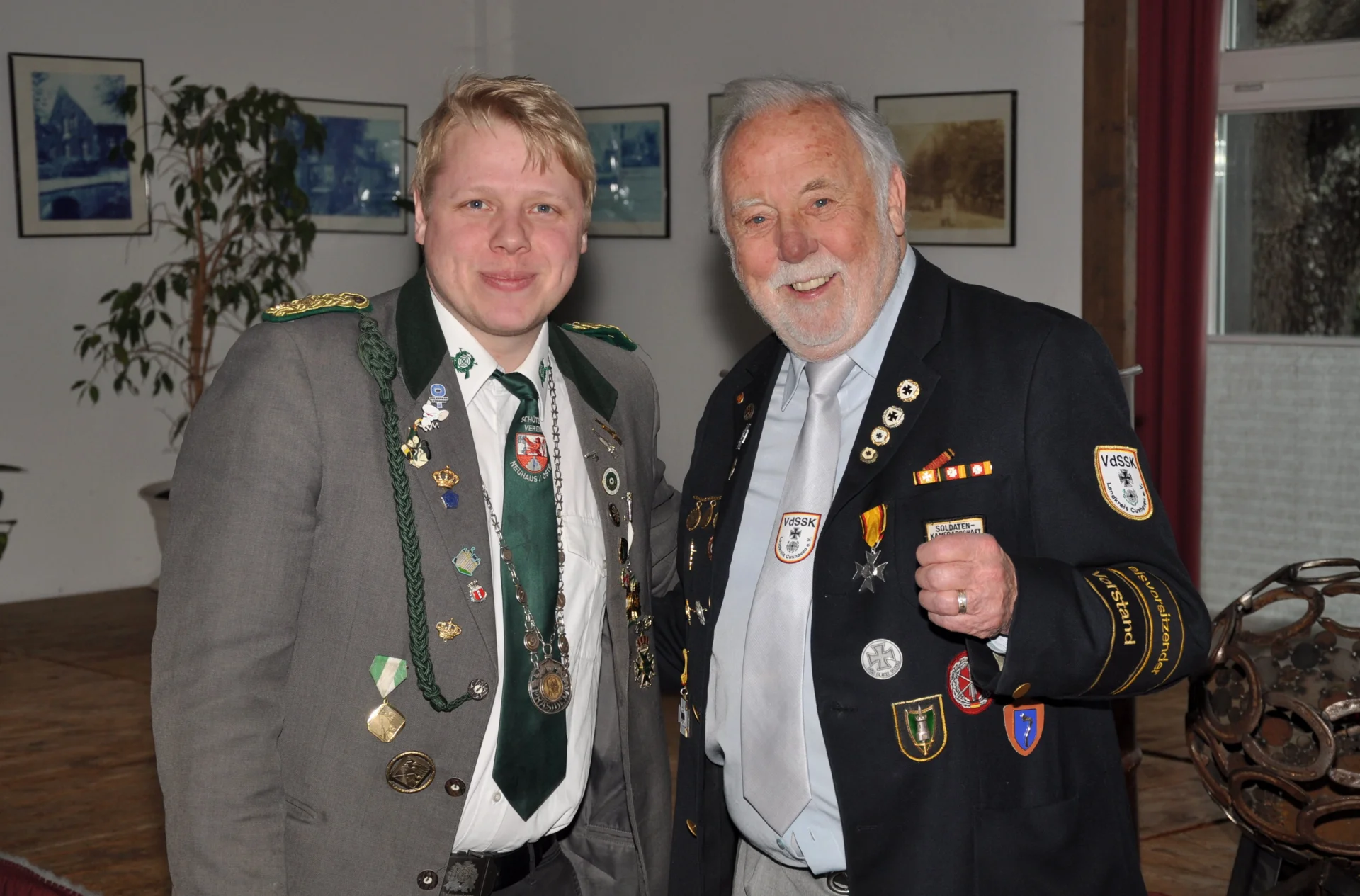 Präsident Patrick Adomeit mit Kreisvorsitzendem Rolf Koenig