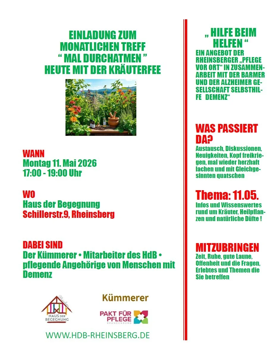 Mal durchatmen - Kräuterfee 11.05.2026