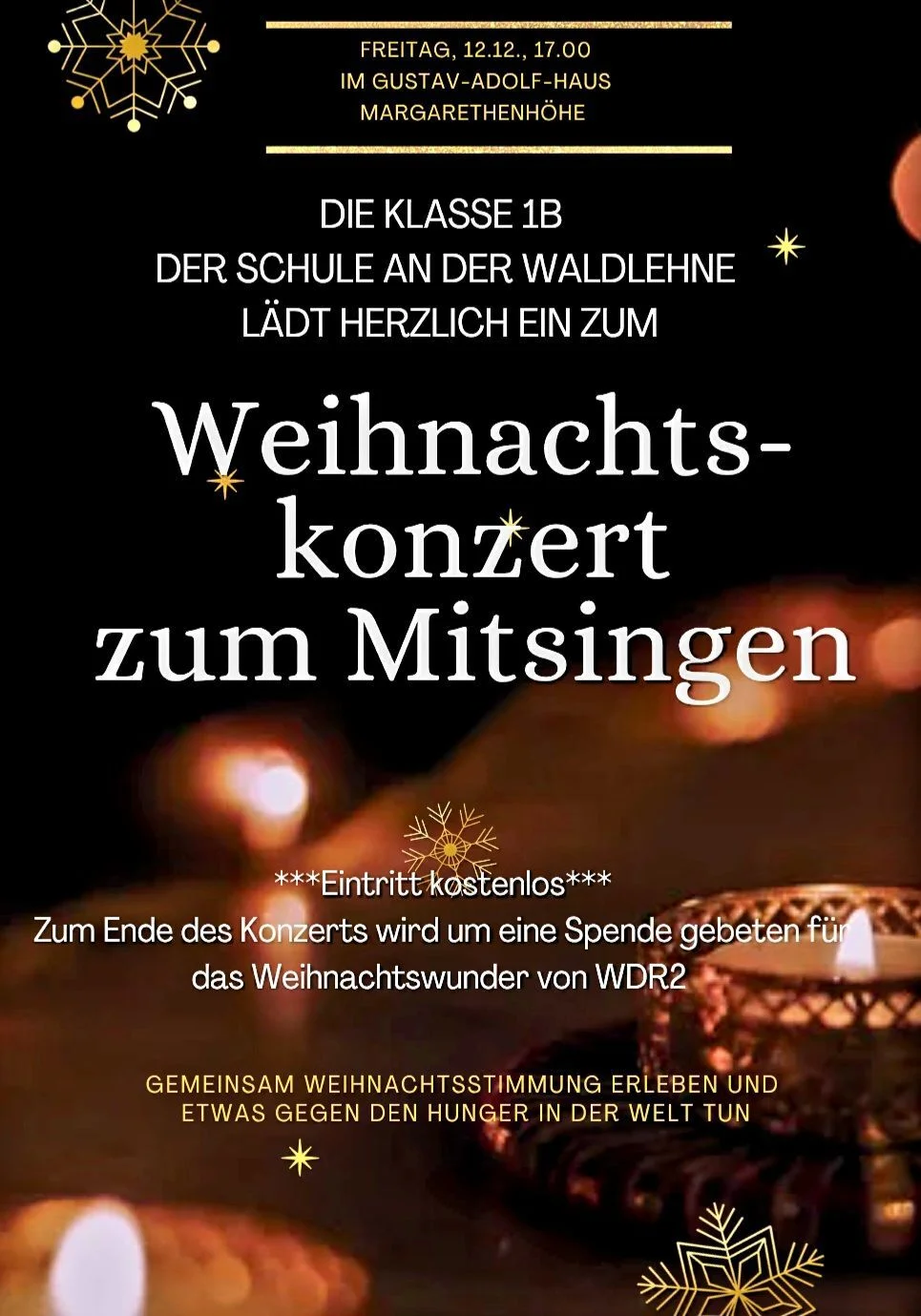 Weihnachtskonzert zum Mitsingen