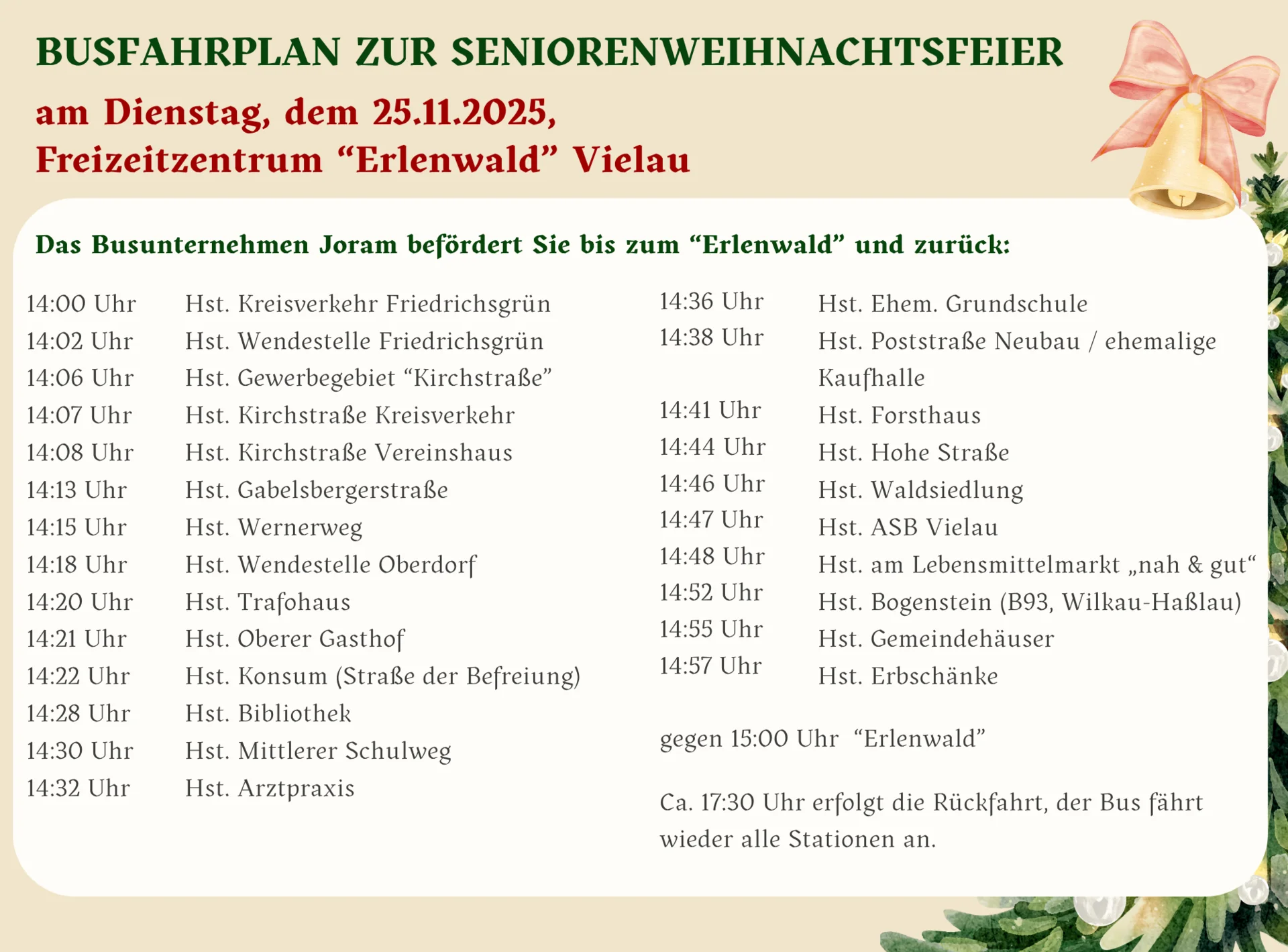 Busfahrplan