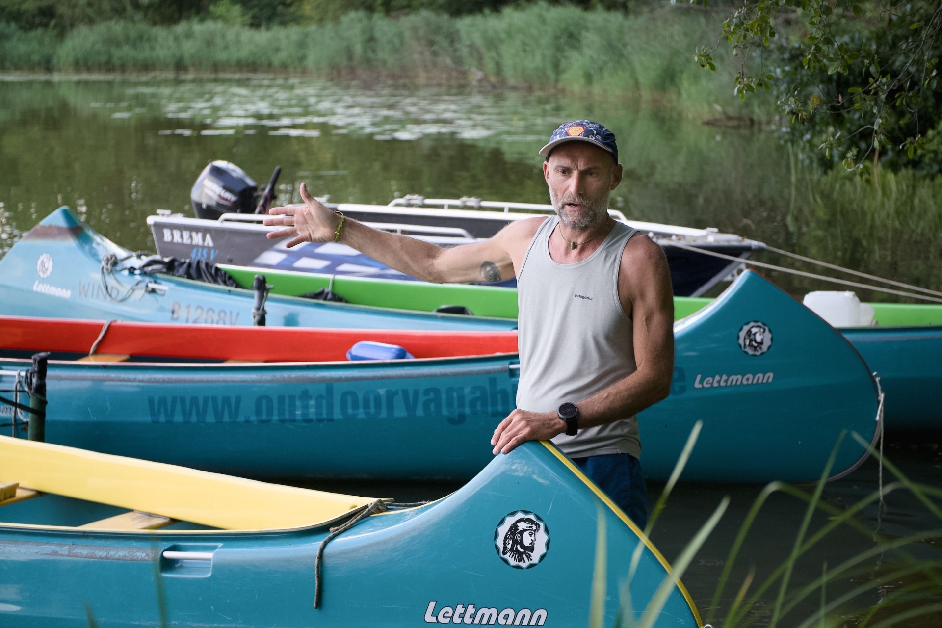 Mit seinen Outdoorvagabunden will Daniel Uhlig richtiges Verhalten im Naturschutzgebiet vermitteln. Foto: Peter Mittwoch