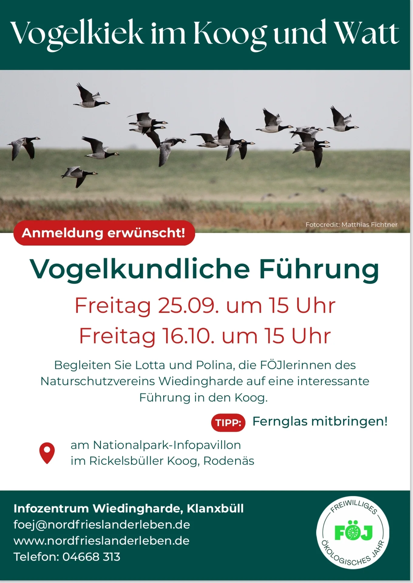 Veranstaltung des Infozentrums Wiedingharde