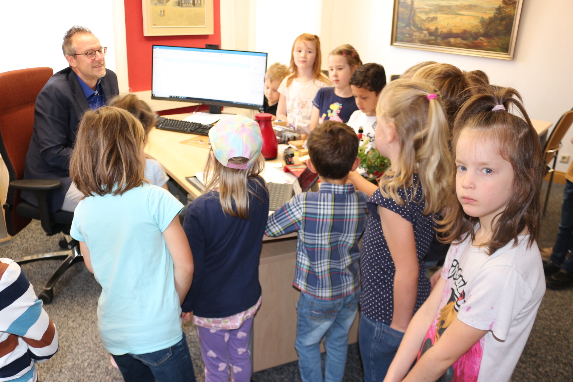 Kita-Besuch im Rathaus