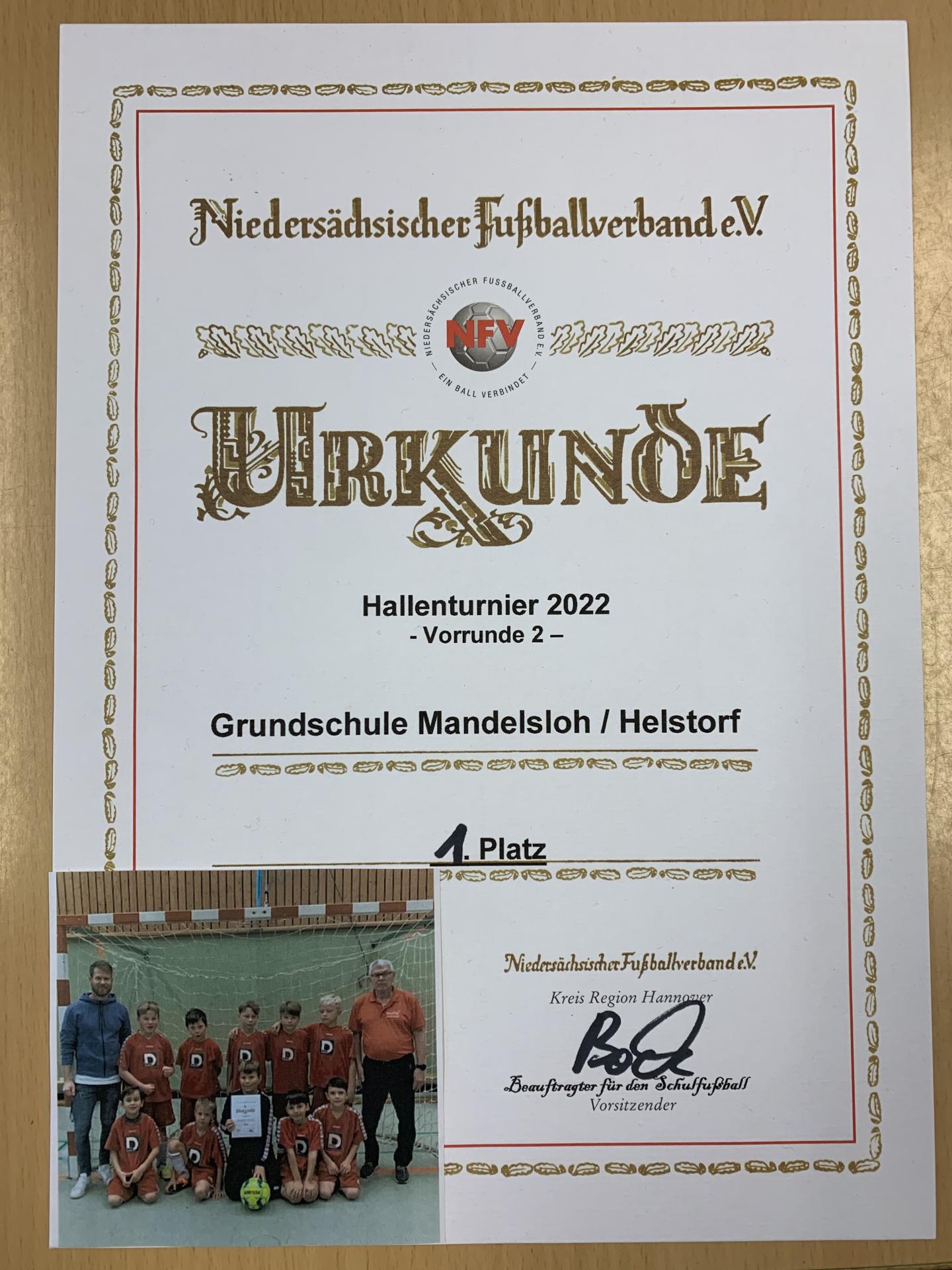 Siegerurkunde