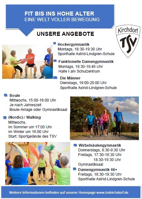 Flyer Fit bis ins hohe Alter