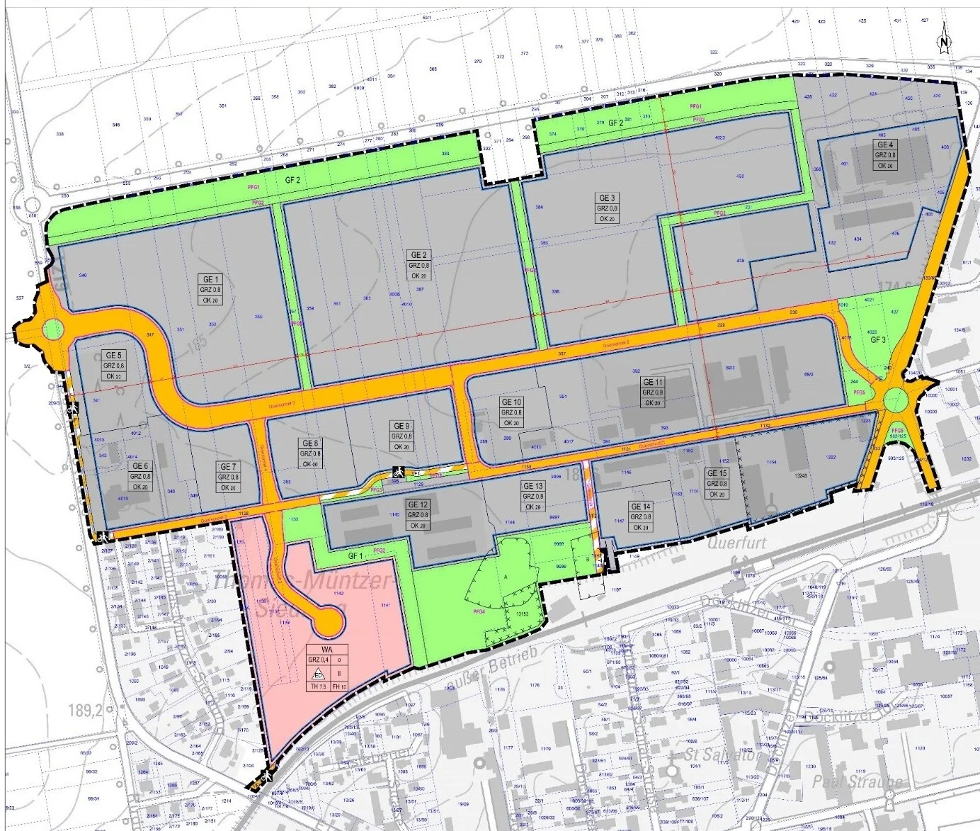 Der Vorentwurf für die Bauleitplanung Querfurt Nord ist derzeit offentlich ausgelegt und an die weiteren Träger öffentlicher Belange versandt worden.