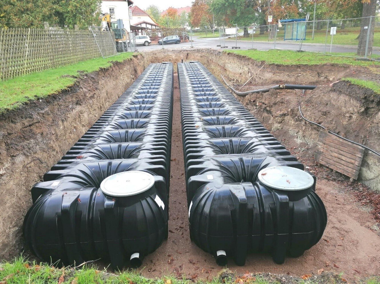 Die neuen Löschwasserbehälter bzw. Zisternen stellen zukünftig die Löschwassergrundsicherung in Zingst, Vitzenburg, Grockstädt und Ziegelroda sicher.